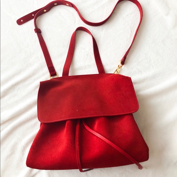 Mansur Gavriel Handbags - ❤️1DAY SALE❤️Red Suede Mansur Gavriel Lady Bag